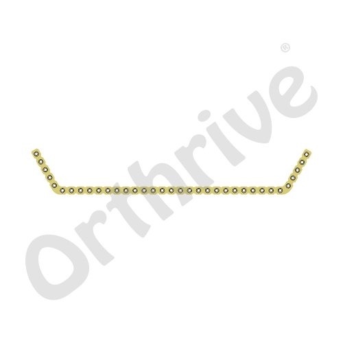 150° Double Angled Plate 2.5mm (Round Holes) - TT