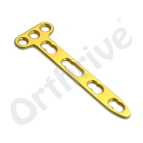 2.4mm Locking Dorsal Distal Radius T-Plate (3 Head Holes)- SS/TT