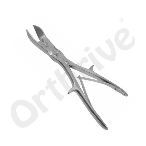 Forcep Bone Cutting, Double Action, Curved