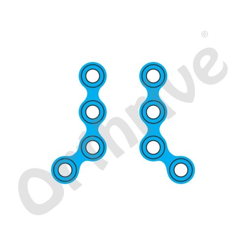 L Plate Oblique Angled - TT Left+Right