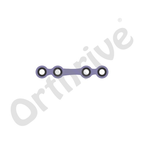 Locking Mandible Plate with Centre Space - TT