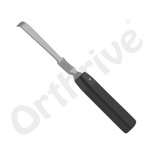 Periosteal Elevator With Fiber Handle with Thumb Curved